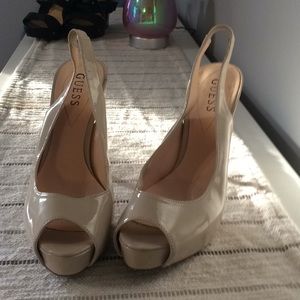 Beige nude heels